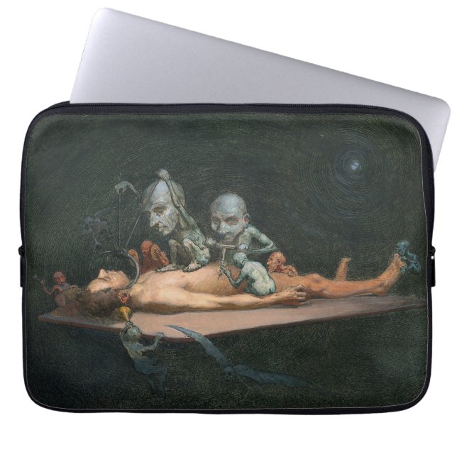 Near Death Experience Seeing Evil Demonic Spirits Laptop Sleeve (Front)