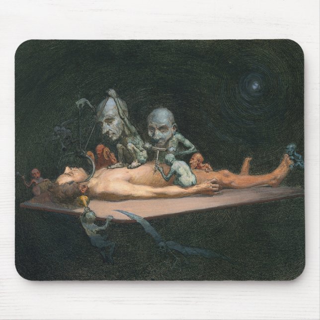 Near Death Experience Seeing Evil Demonic Spirits Mouse Pad (Front)