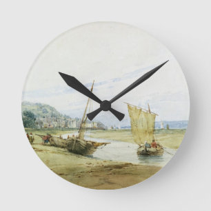 Near Honfleur, c.1822 (w/c over graphite on paper) Round Clock
