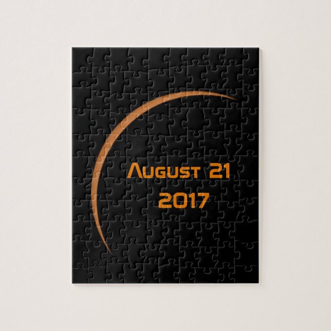 Near Maximum August 21, 2017 Partial Solar Eclipse Jigsaw Puzzle (Vertical)