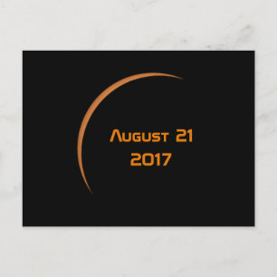 Near Maximum August 21, 2017 Partial Solar Eclipse Postcard