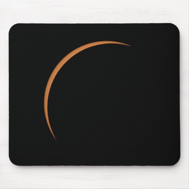 Near Maximum Partial Solar Eclipse Mouse Pad (Front)
