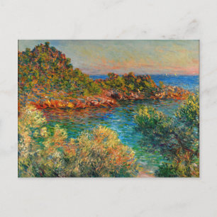 Near Monte Carlo, famous painting by Claude Monet Postcard