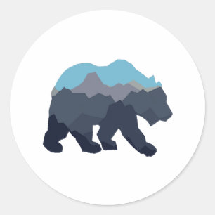 NEAR MOUNTAIN LAKES CLASSIC ROUND STICKER