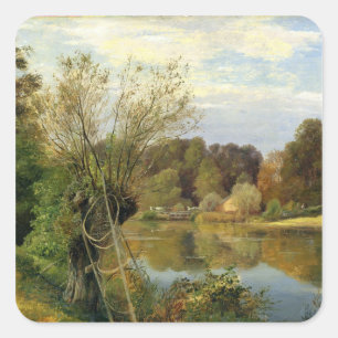 Near the Aumuhle, c.1830 Square Sticker
