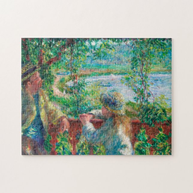 Near the Lake by Renoir Impressionist Painting Jigsaw Puzzle (Horizontal)