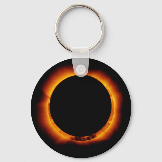 Near Total Solar Eclipse Key Ring (Front)