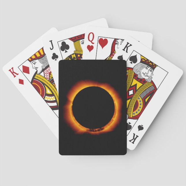Near Total Solar Eclipse Playing Cards (Back)
