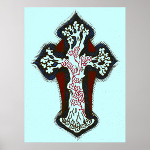 Nearer my God to Thee Cross Poster