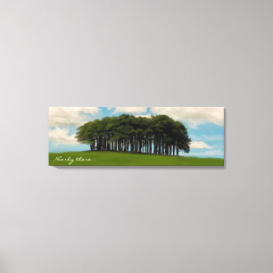 Nearly there trees Cornish drive landmark Canvas Print