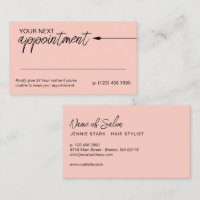 Neat Arrow Black Blush Minimal Next Appointment