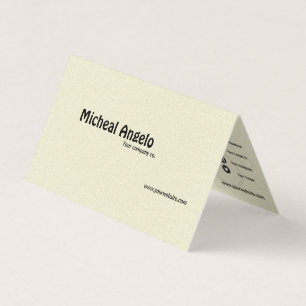 Neat folded business cards