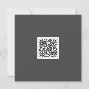 Neat Grey Monochrome Modern Vibe QR Code Card