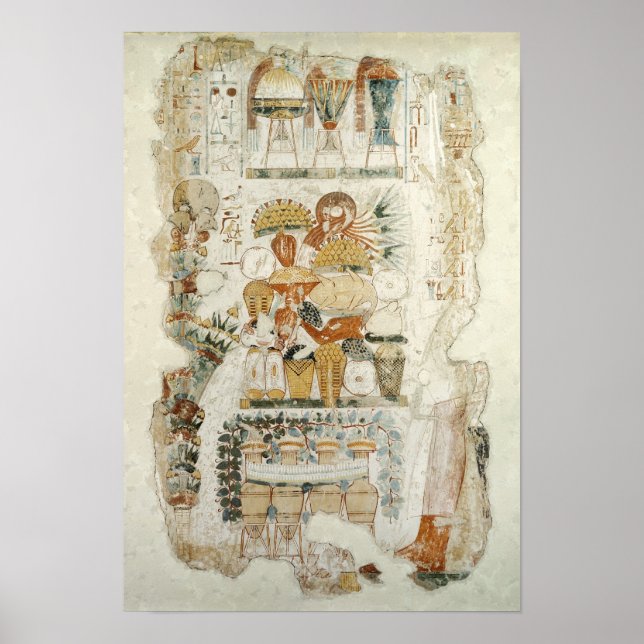 Nebamun receiving offerings from his son poster (Front)