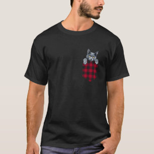 Nebelung Cat In Pocket Peeking Kitten Lover Mum Da T-Shirt