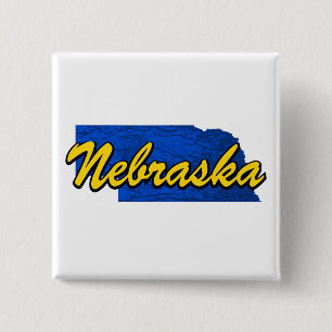 Nebraska 15 Cm Square Badge