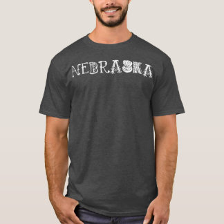 Nebraska 50 States Names T-Shirt