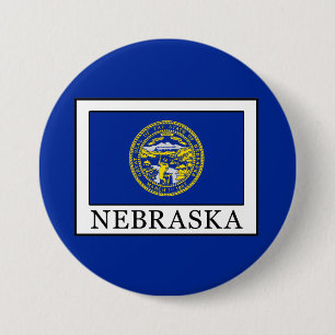 Nebraska 7.5 Cm Round Badge