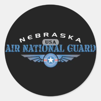 Nebraska Air National Guard Classic Round Sticker