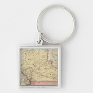 Nebraska and Kansas 3 Key Ring