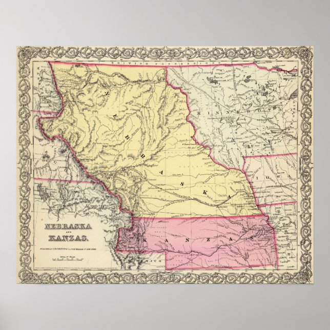 Nebraska And Kanzas Poster (Front)