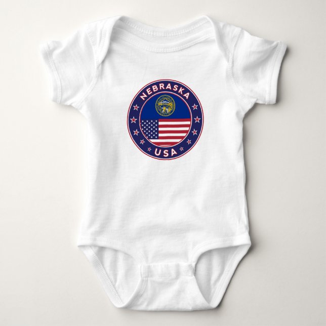 Nebraska Baby Bodysuit (Front)