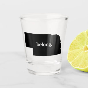 Nebraska Belong State Map Shot Glass