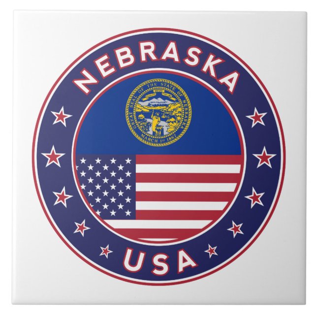 Nebraska Ceramic Tile (Front)