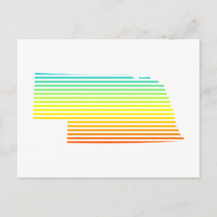 nebraska chill fade postcard