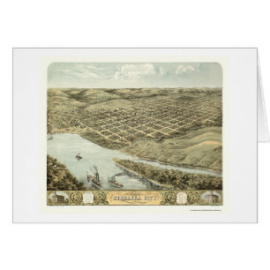 Nebraska City, NE Panoramic Map - 1868