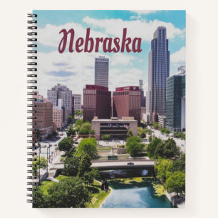Nebraska City Skyline Omaha Notebook