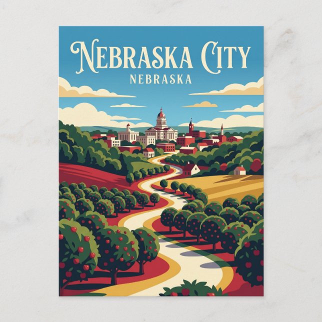 Nebraska City USA Postcard (Front)