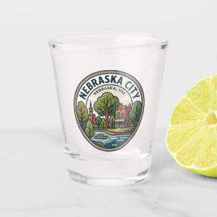 Nebraska City USA Shot Glass