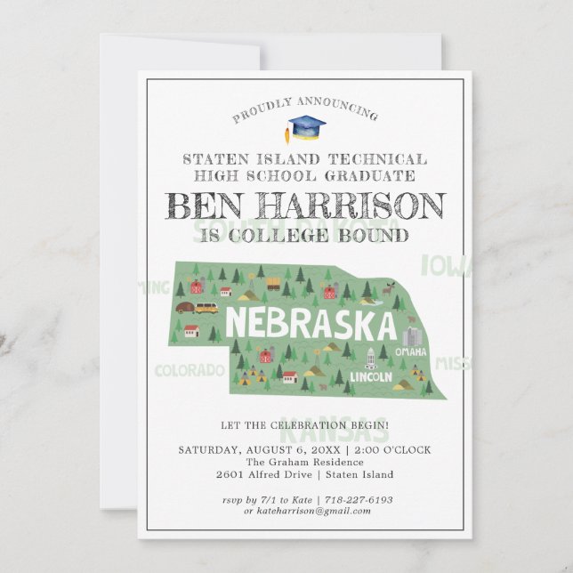 Nebraska | College Bound Graduation Party (Front)
