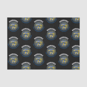 NEBRASKA CORNHUSKER STATE FLAG TISSUE PAPER