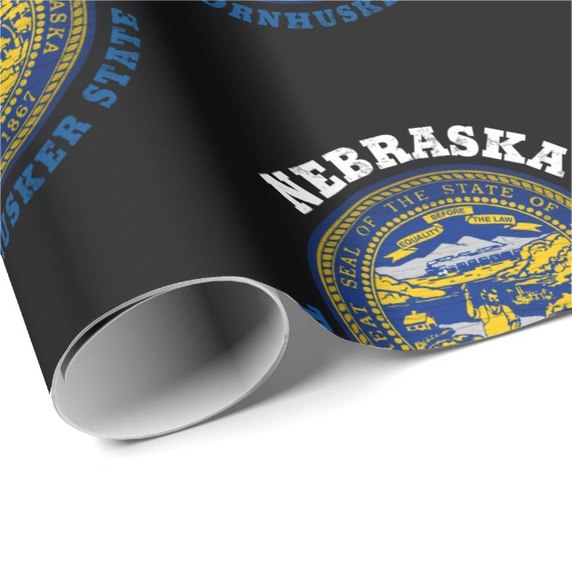 NEBRASKA CORNHUSKER STATE FLAG WRAPPING PAPER (Roll Corner)