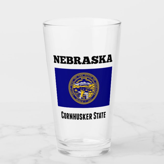 Nebraska, Cornhusker State, Glass (Front)