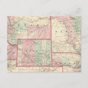 Nebraska, Dakota, Idaho, Montana, and Wyoming Postcard