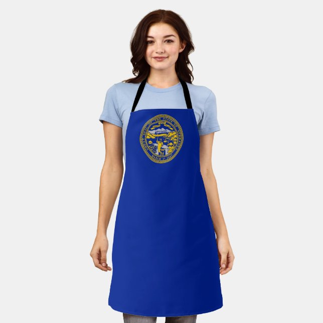 Nebraska flag apron (Worn)