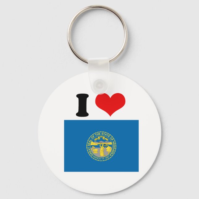 NEBRASKA FLAG KEY RING (Front)