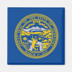 Nebraska flag magnet