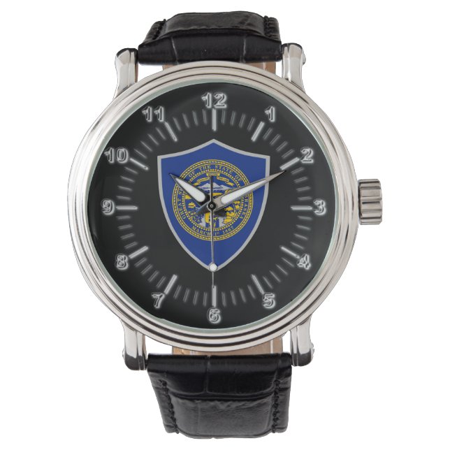 Nebraska flag watch (Front)