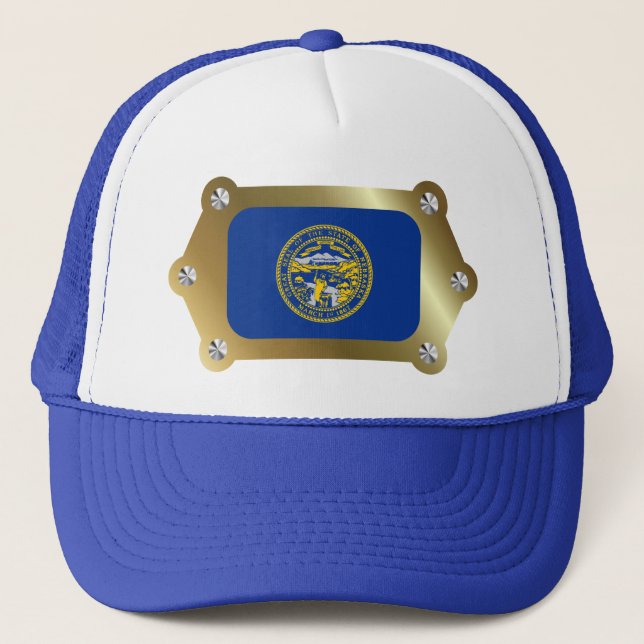 Nebraska framed Flag Hat (Front)