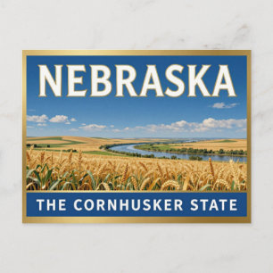NEBRASKA Great Plains State Heritage Postcard