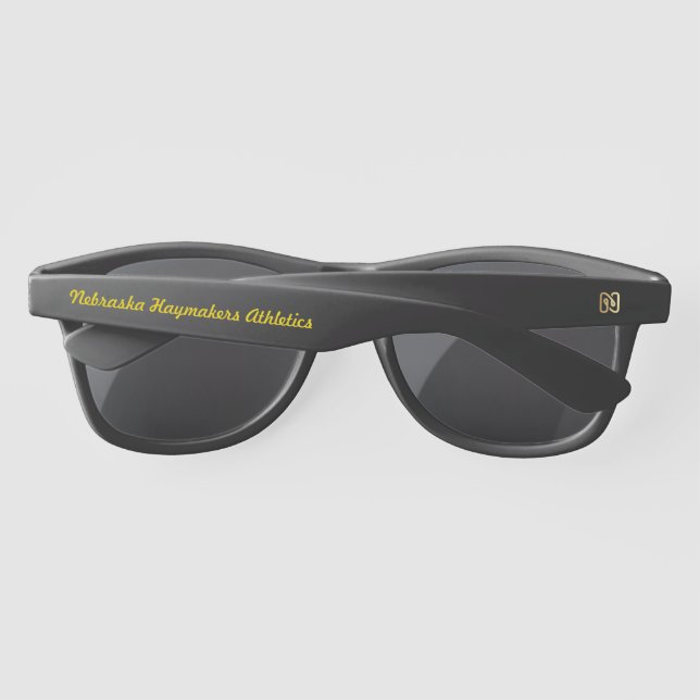 Nebraska Haymakers Sunglasses (Back)