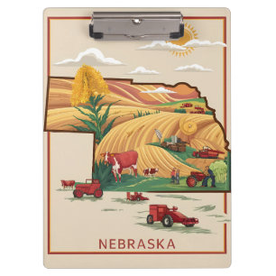 Nebraska Heartland Farm Clipboard