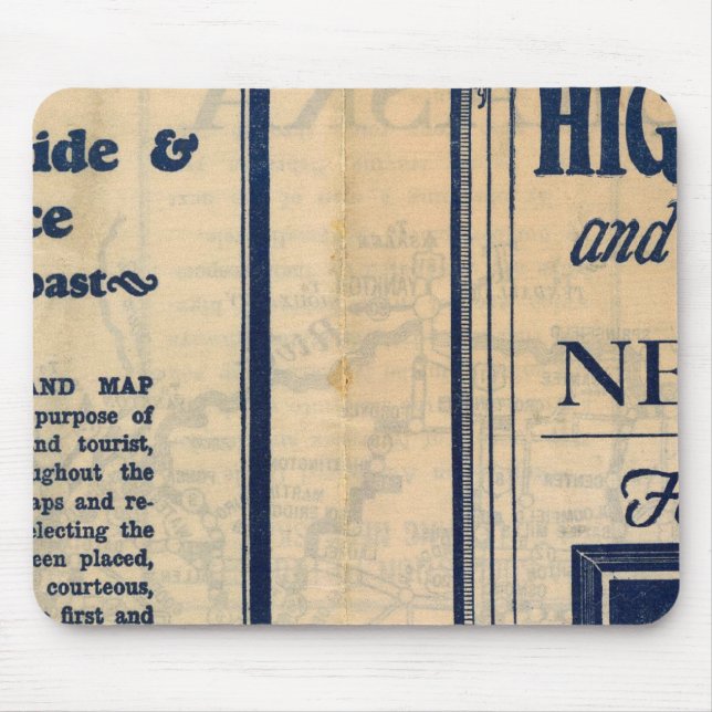 Nebraska Highway Map Mouse Pad (Front)