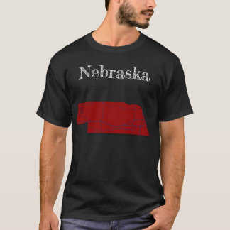 Nebraska Highways [Berry Red Design] T-Shirt