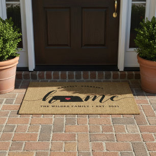 Nebraska Home State Personalised Doormat