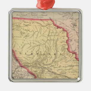 Nebraska, Kansas, New Mexico Metal Ornament